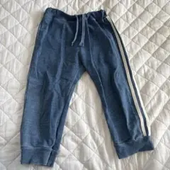 130サイズ ブルー サイドストライプパンツ