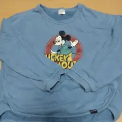 ミッキーマウス トレーナー 青
