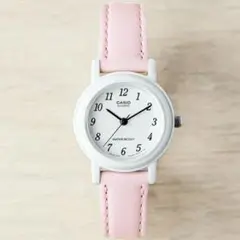 【新品】CASIO カシオ レディース腕時計 ピンク 革ベルト
