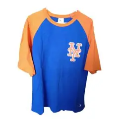 NY Mets 青オレンジ Tシャツ Mサイズ