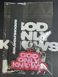 赤　god only knows LOGO KEY RING キーホルダー