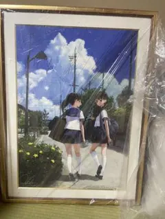 セル画・原画　付属品付)岸田メル 直筆サイン入りB2複製原画 A