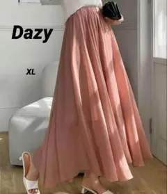 SHEIN DAZY シフォン フレアスカート ピンク　XL　ふんわり　ロング