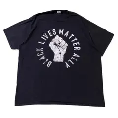 アメリカ古着　ブラック・ライヴズ・マター　半袖　Tシャツ　I2020