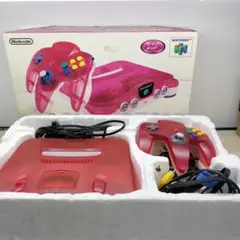 Nintendo 64 クリアレッド 本体セット　ソフト3本付き