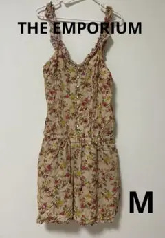 THE EMPORIUM ジエンポリアム花柄キャミソールオールインワンサロペット