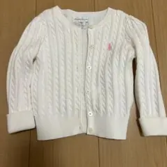 ラルフローレン　ホワイト カーディガン