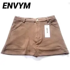 【新品未使用】ENVYM アンビー ミニスカート ブラウン フリーサイズ