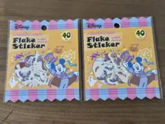ディズニー　ハロウィン　フレーク　ステッカー　2個セット　セリア②