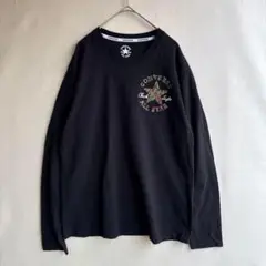 コンバース　オールスター　メンズ　ロンT 長袖　Tシャツ　L ブラック　古着