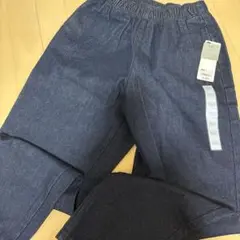 GU デニムパンツ 150 68B BLUE