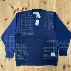 FDMTL ネイビー トレーナー メンズ　L サイズ3 新品　タグ付き