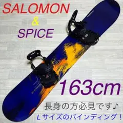 SALOMON サロモン 163cm ロング スノーボード 板 ボード