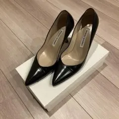 MANOLO BLAHNIK ブラック ハイヒール