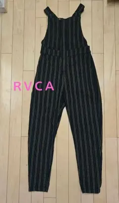 RVCA ストライプ　サロペットパンツ　オーバーオール XS