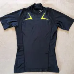 Mizuno ハイネック アンダーシャツ ブラック/イエロー