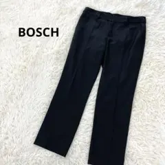 ボッシュ スラックス パンツ センタープレス 通勤 黒 美脚