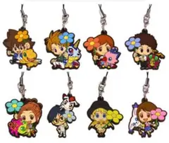 デジモンアドベンチャー トレーディングラバーストラップ　全8種コンプセット