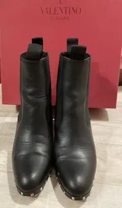 VALENTINO ヴァレンティノ ロックスタッズブーツ 35.5 ブラック