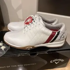 新品　Callaway ゴルフシューズ ホワイト/レッド　キャロウェイ