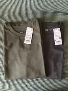 UNIQLO エアリズム コットン　ノースリーブTシャツ Mサイズ 2色セット