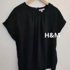 H&M 黒 半袖ラグランLサイズ