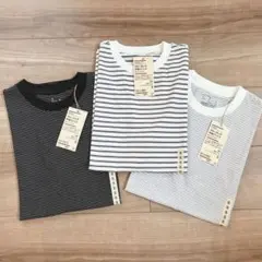 無印良品 天竺編みクルーネック半袖Tシャツ 3点セット