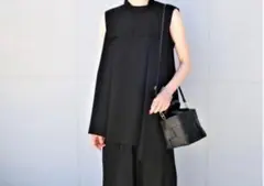 ENFOLDノースリーブケープトップス 38 Black