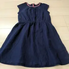 Tommy Hilfiger レーヨンネイビー ワンピーストミー140