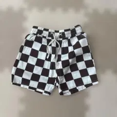 LOWRYS FARM チェック柄ハーフパンツ