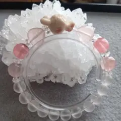 ❣️フォッシルコーラルうさぎブレスレット【値下げ】