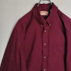 レッドキャップ 長袖シャツ ワークシャツ BDシャツ ワインレッド メンズXL