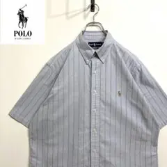 超人気❗️ラルフローレン　ワンポイントロゴシャツ　XL 90s刺繍古着希少レア半袖