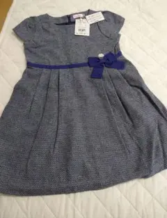 【新品】ミキハウス　ワンピース　フォーマル　結婚式　発表会　ツイード風