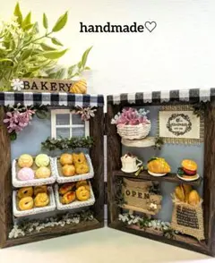 ハンドメイド エコクラフト 樹脂粘土 ミニチュアパン ミニチュアカフェ