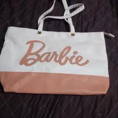 Barbie トートバッグ ホワイト/ピンク