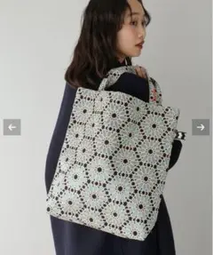 Bindu / ビンドゥー　　フラワージャガードバッグ