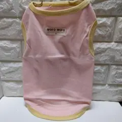 犬服　やわらか　シンプルシャツ　バイカラー　ピンク　XXL
