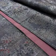 半額 新品未着用 植物染 紫 本場大島紬 9マルキ 袷着物 L寸 仕立て上がり