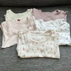 西松屋　半袖肌着ロンパース　90 5枚セット