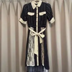 axes トリコロールカラー ワンピース