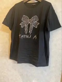 黒のリボンデザインTシャツ　未使用品