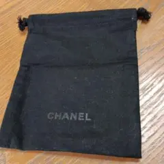 CHANEL ブラック 巾着袋ノベルティ