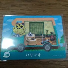 とびだせどうぶつの森　amiiboカード　ハリマオ