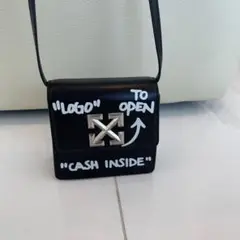 off-white レザー ショルダーバッグ