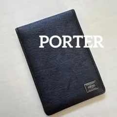 PORTER ポーター ブラック 黒 レザー パスケース/定期入れ