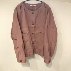 新品　じまちゃん　ways くすみピンクジャケット