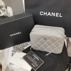 新品未使用☆CHANEL シルバー☆ショルダーバッグ☆キャビアスキン☆