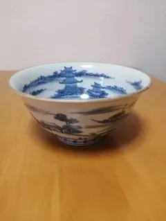 古伊万里　天保年製　大鉢　中鉢　陶磁器　旧家蔵出し　ヴィンテージ　骨董