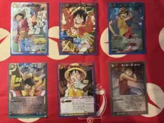 ワンピース　ミラバト　ルフィ6枚セット